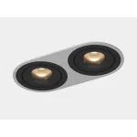 Рамка двойная для серии COMBO 1 круглая, белая, COMBO-1R2-WH