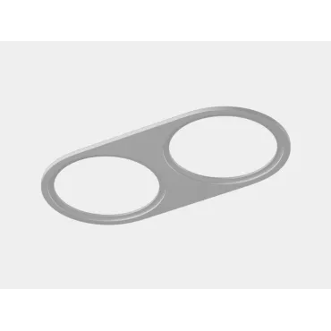 Рамка двойная для серии COMBO 1 круглая белая COMBO-1R2-WH Рамка двойная для серии COMBO 1 круглая белая COMBO-1R2-WH