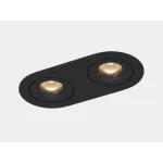 Рамка двойная для серии COMBO 1 круглая, черная, COMBO-1R2-BL