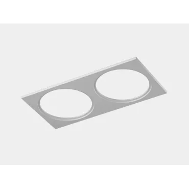 Рамка двойная для серии COMBO 4 квадратная белая COMBO-4S2-WH