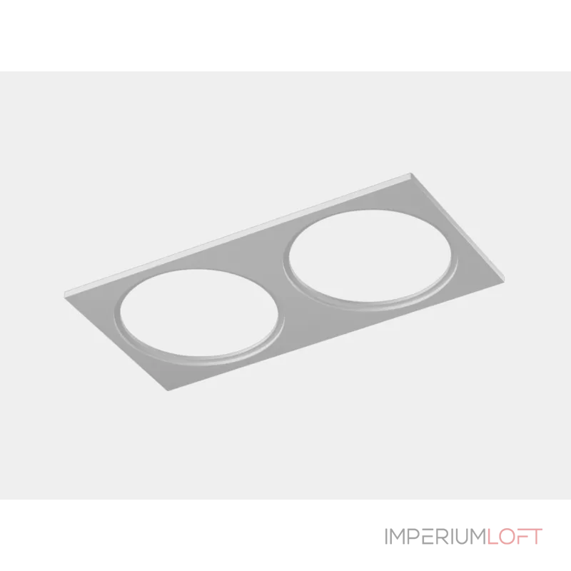 Рамка двойная для серии COMBO 4, квадратная, белая, COMBO-4S2-WH от ImperiumLoft Рамка двойная для серии COMBO 4, квадратная, белая, COMBO-4S2-WH от ImperiumLoft