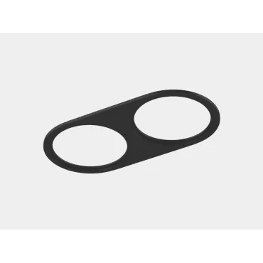 Рамка двойная для серии COMBO 4 круглая Чёрная COMBO-4R2-BL