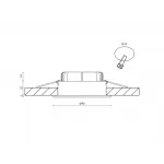 Светильник светодиодный потолочный встраиваемый наклонный, серия FA, Белый, 7,5Вт, IP54, Нейтральный белый (4000К), FA-NIA-179612EA-WH-NW от NovaLamp