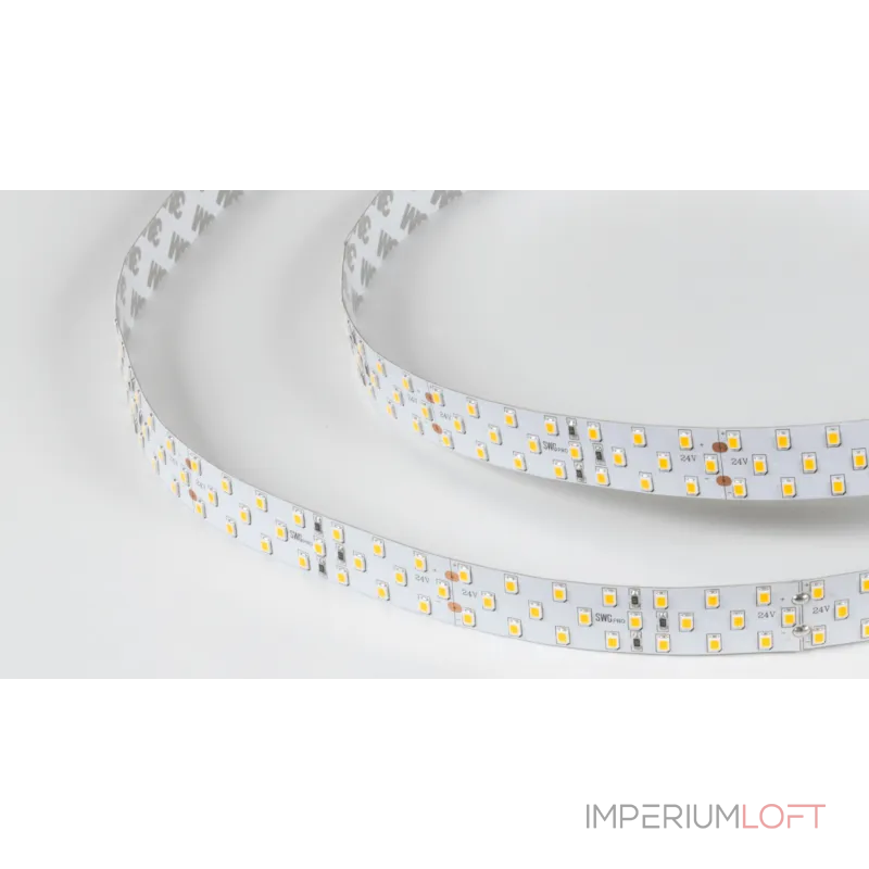 Светодиодная лента SWG PRO 2835, 252 LED/м, 24 Вт/м, 24В , IP20, Цвет: Тёплый белый, SWG2P252-24-24-WW-20 Светодиодная лента SWG PRO 2835, 252 LED/м, 24 Вт/м, 24В , IP20, Цвет: Тёплый белый, SWG2P252-24-24-WW-20