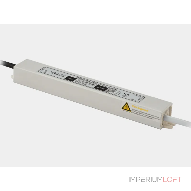 Блок питания для светодиодных лент TPW, 30 W Влагозащитный, 12 V, MTPW-30-12 Блок питания для светодиодных лент TPW, 30 W Влагозащитный, 12 V, MTPW-30-12