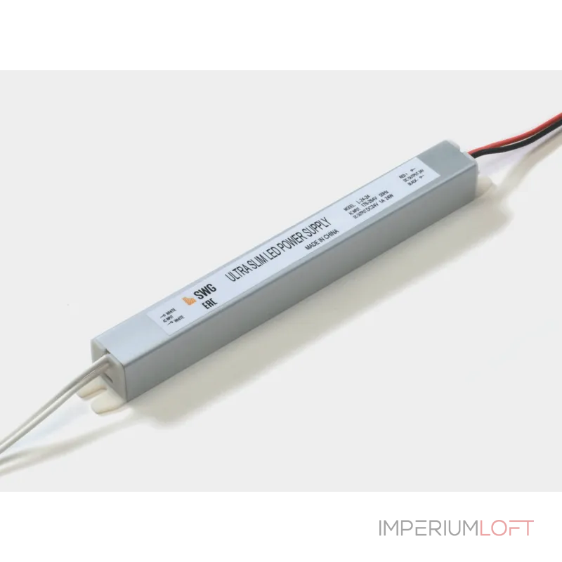 Блок питания сверxтонкий для светодиодных лент, 24 W, 24V, L-24-24 Блок питания сверxтонкий для светодиодных лент, 24 W, 24V, L-24-24