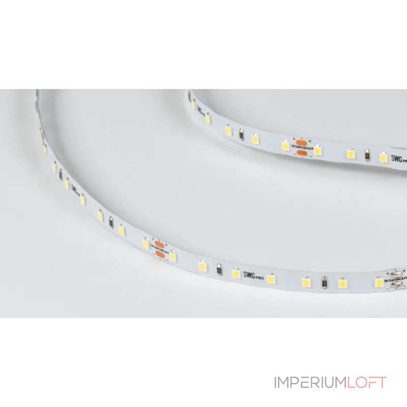 Светодиодная лента SWG PRO 2835, 84 LED/м, 8,6 Вт/м, 24В , IP20, Цвет: Холодный белый, SWG2P84-24-8.6-W Светодиодная лента SWG PRO 2835, 84 LED/м, 8,6 Вт/м, 24В , IP20, Цвет: Холодный белый, SWG2P84-24-8.6-W