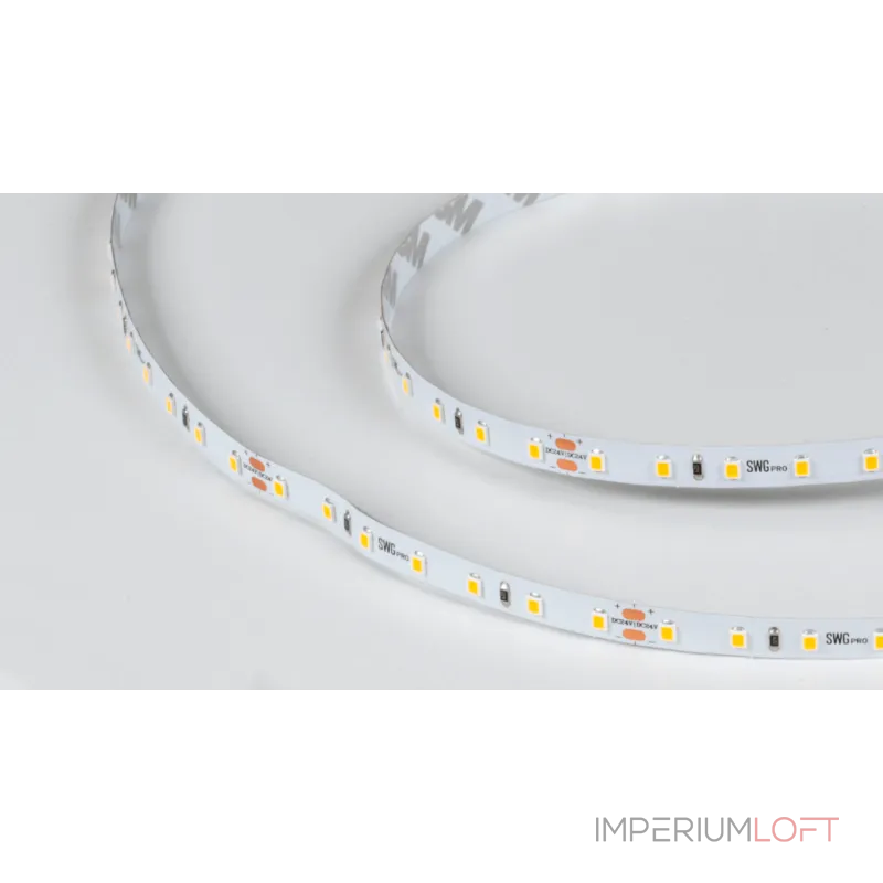 Светодиодная лента SWG PRO 2835, 84 LED/м, 8,6 Вт/м, 24В , IP20, Цвет: Тёплый белый, SWG2P84-24-8.6-WW Светодиодная лента SWG PRO 2835, 84 LED/м, 8,6 Вт/м, 24В , IP20, Цвет: Тёплый белый, SWG2P84-24-8.6-WW