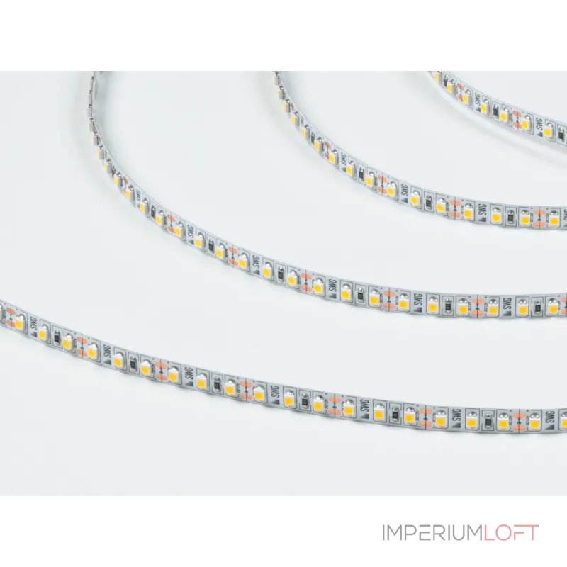Светодиодная лента 3528, 120 LED/м, 9,6 Вт/м, 12В , IP20, Цвет: Тёплый белый, SWG3120-12-9.6-WW-M Светодиодная лента 3528, 120 LED/м, 9,6 Вт/м, 12В , IP20, Цвет: Тёплый белый, SWG3120-12-9.6-WW-M