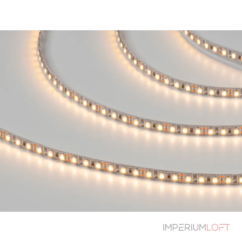 Светодиодная лента 3528, 120 LED/м, 9,6 Вт/м, 12В , IP20, Цвет: Тёплый белый, SWG3120-12-9.6-WW-M Светодиодная лента 3528, 120 LED/м, 9,6 Вт/м, 12В , IP20, Цвет: Тёплый белый, SWG3120-12-9.6-WW-M