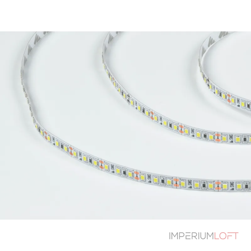 Светодиодная лента 2835, 120 LED/м, 9,6 Вт/м, 12В , IP20, 3M, Цвет: Холодный белый, SWG2120-12-9.6-W-M