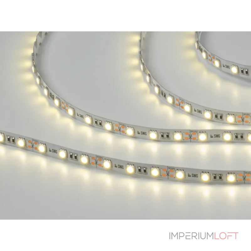 Светодиодная лента 5050, 60 LED/м, 14,4 Вт/м, 12В , IP20, Цвет: Нейтральный белый, SWG560-12-14.4-NW-M Светодиодная лента 5050, 60 LED/м, 14,4 Вт/м, 12В , IP20, Цвет: Нейтральный белый, SWG560-12-14.4-NW-M