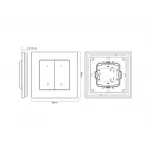 Настенная радио панель EASYBUS, ES-B-W-K2-NB от ImperiumLoft