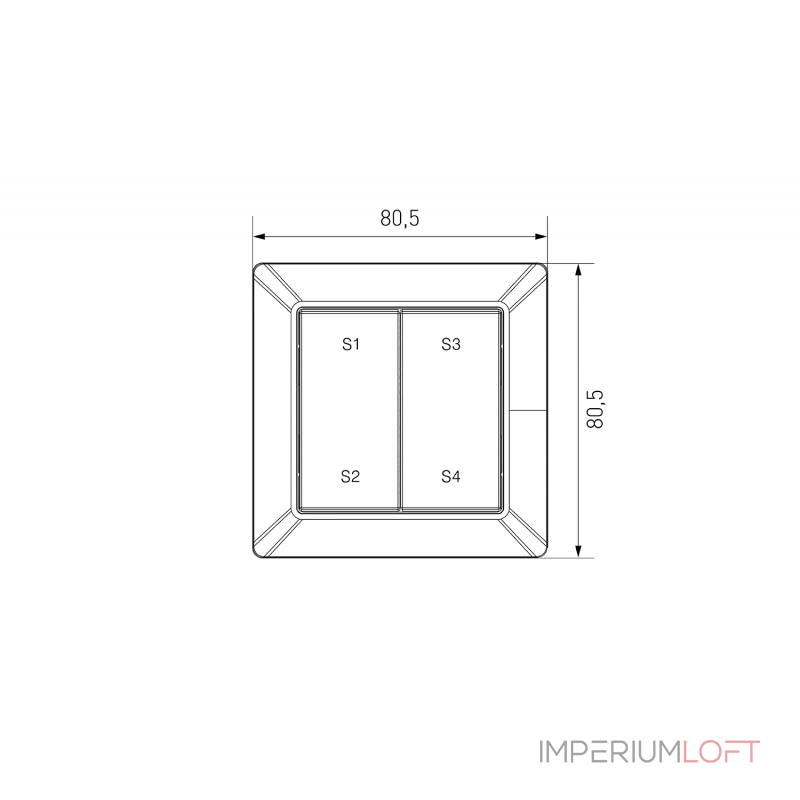 Настенная радио панель EASYBUS , ES-B-W-K2/Z1-NB от ImperiumLoft