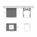 Светильник для трека SY черный, 2 Вт, теплый свет, SY-601231-BL-2-WW