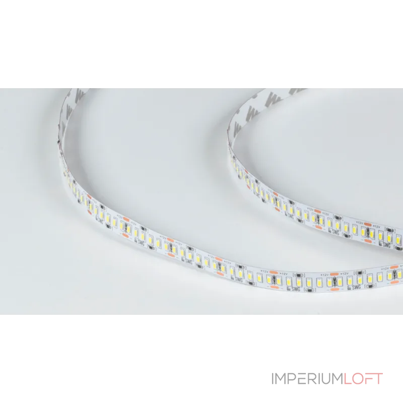 Светодиодная лента 3014, 240 LED/м, 24 Вт/м, 12В , IP20, Цвет: Холодный белый, SWG4240-12-24-W-M