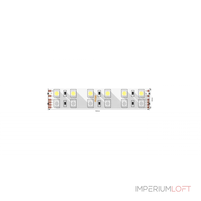Светодиодная лента 5050, 120 LED/м, 28,8 Вт/м, 24В , IP20, Цвет: RGB, Тёплый белый, SWG5120-24-28.8-RGBWW-M Светодиодная лента 5050, 120 LED/м, 28,8 Вт/м, 24В , IP20, Цвет: RGB, Тёплый белый, SWG5120-24-28.8-RGBWW-M