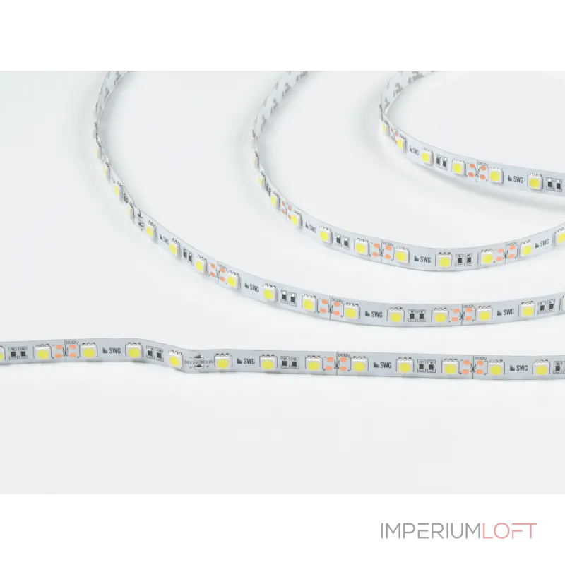 Светодиодная лента 5050, 60 LED/м, 14,4 Вт/м, 12В , IP20, Цвет: Ультрахолодный, SWG560-12-14.4-UW-M Светодиодная лента 5050, 60 LED/м, 14,4 Вт/м, 12В , IP20, Цвет: Ультрахолодный, SWG560-12-14.4-UW-M