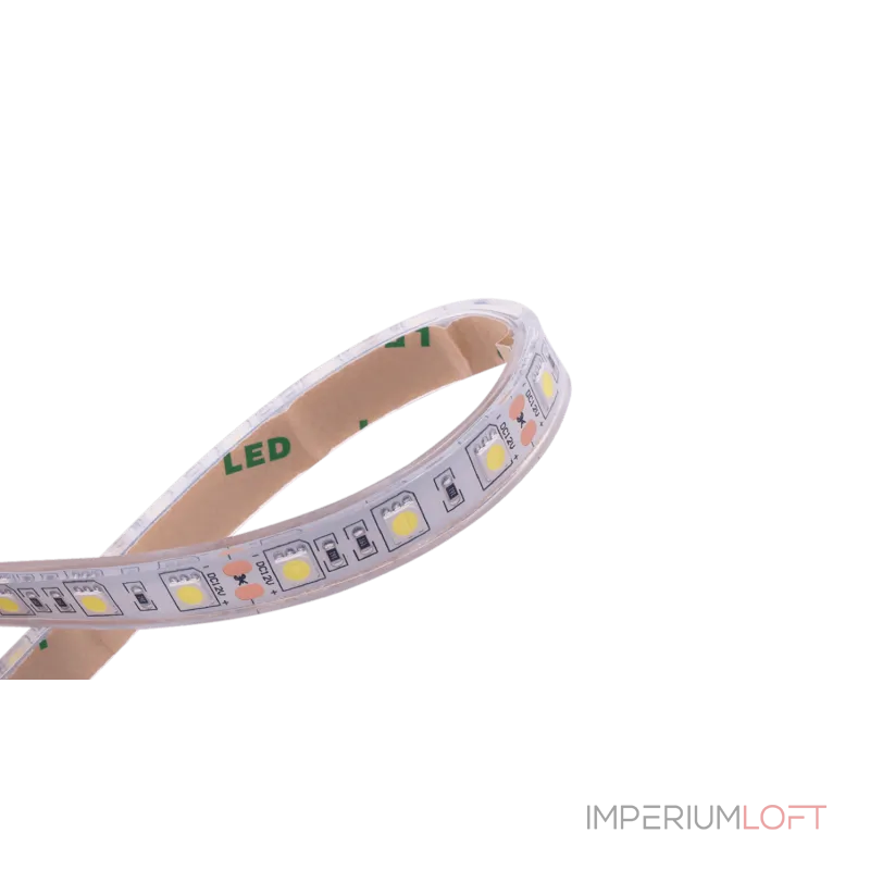 Светодиодная лента 5050, 60 LED/м, 14,4 Вт/м, 12В , IP68, Цвет: Холодный белый, SWG560-12-14.4-W-68-М