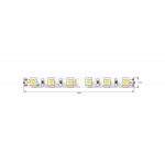 Светодиодная лента 5050, 60 LED/м, 14,4 Вт/м, 24В , IP20, Цвет: Нейтральный белый, SWG560-24-14.4-NW-M