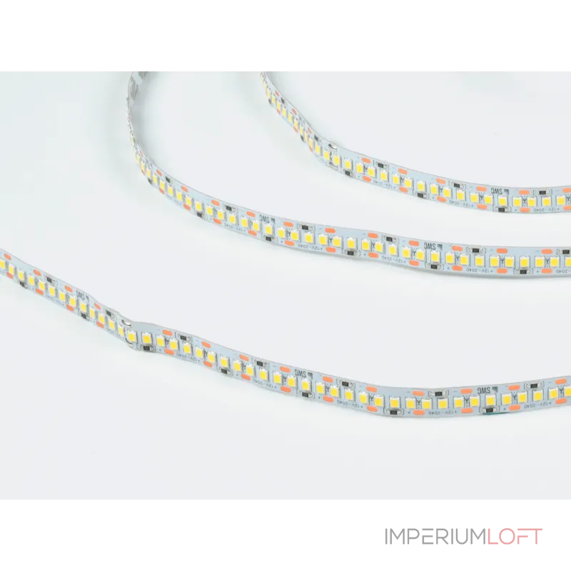 Светодиодная лента 2835, 204 LED/м, 22 Вт/м, 12В , IP20, Цвет: Холодный белый, SWG2204-12-22-W-М