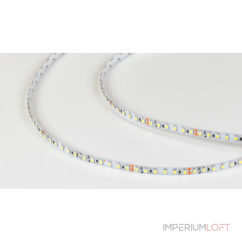 Светодиодная лента 3528, 120 LED/м, 9,6 Вт/м, 24В , IP20, Цвет: Холодный белый, SWG3120-24-9.6-W-M