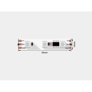 Светодиодная лента SWG 5050-60 14.4Вт 12В IP20 RGB SWG560-12-14.4-RGB-SPI-M Светодиодная лента SWG 5050-60 14.4Вт 12В IP20 RGB SWG560-12-14.4-RGB-SPI-M