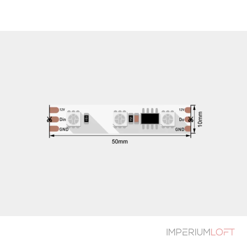 Светодиодная лента 5050, 60 LED/м, 14,4 Вт/м, 12В , IP20, Цвет: RGB, SWG560-12-14.4-RGB-SPI-M Светодиодная лента 5050, 60 LED/м, 14,4 Вт/м, 12В , IP20, Цвет: RGB, SWG560-12-14.4-RGB-SPI-M