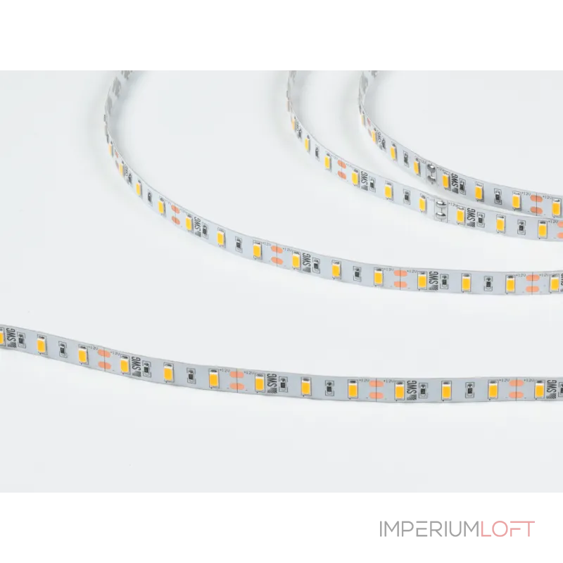 Светодиодная лента 5630, 60 LED/м, 12 Вт/м, 12В , IP20, Цвет: Тёплый белый, SWG660-12-12-WW-M