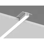 Встраиваемый в гипсокартон алюминиевый профиль Design LED без видимой рамки LG16, 2500 мм, анодированный, LG16-R от NovaLamp