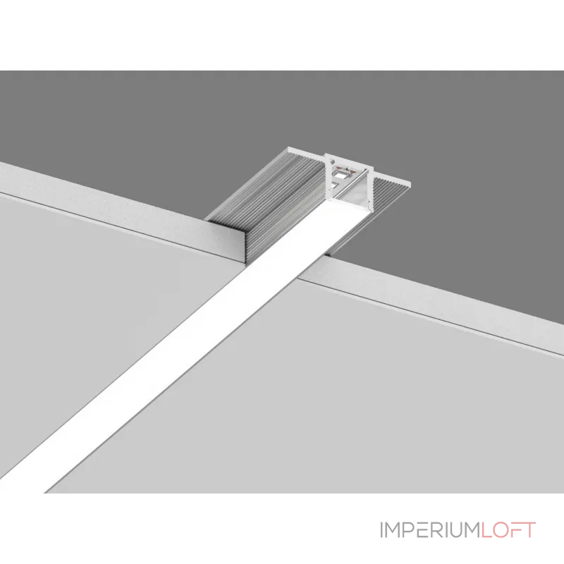 Встраиваемый в гипсокартон алюминиевый профиль Design LED без видимой рамки LG16, 2500 мм, анодированный, LG16-R от NovaLamp