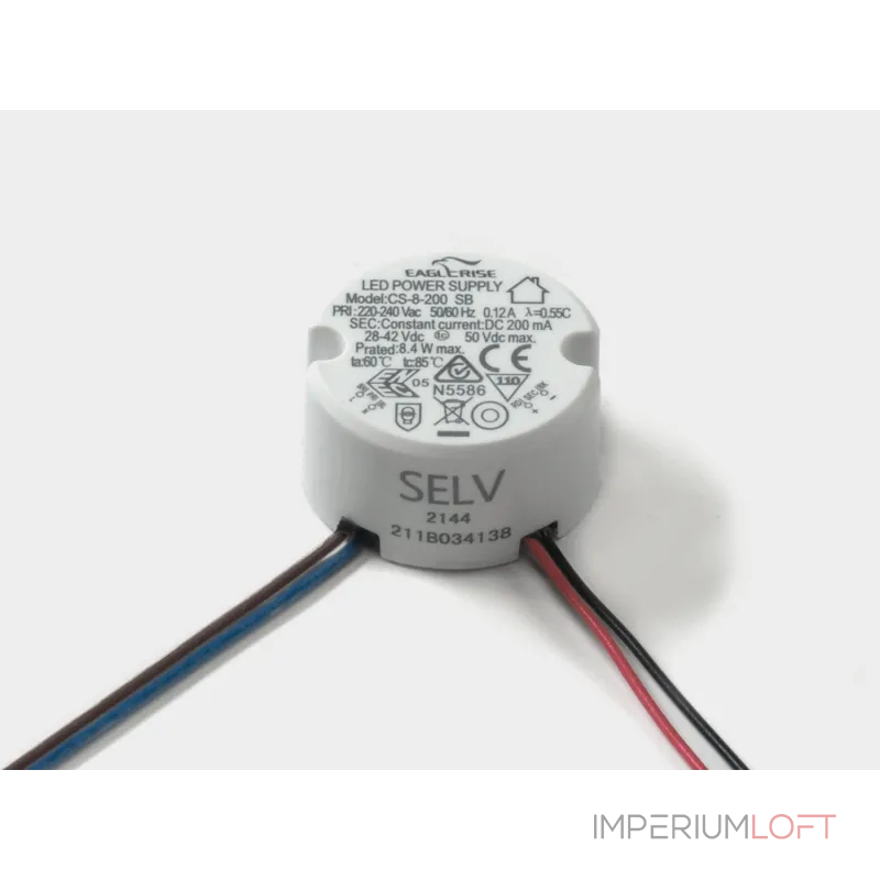 Драйвер для светильников VILLY, 8 Вт, CS-8-200 SB от ImperiumLoft Драйвер для светильников VILLY, 8 Вт, CS-8-200 SB от ImperiumLoft