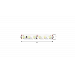 Светодиодная лента LUX, 3528, 120 LED/м, 9,6 Вт/м, 24В, IP33, Тёплый белый (3000K), DSG3120-24-WW3-33 от NovaLamp
