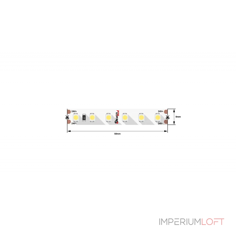 Светодиодная лента LUX, 3528, 120 LED/м, 9,6 Вт/м, 24В, IP33, Тёплый белый (3000K), DSG3120-24-WW3-33 от NovaLamp Светодиодная лента LUX, 3528, 120 LED/м, 9,6 Вт/м, 24В, IP33, Тёплый белый (3000K), DSG3120-24-WW3-33 от NovaLamp
