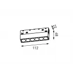 Светильник линейный дарклайт, серия SY-LINK, Черный, 6Вт, IP20, Тёплый белый (3000К), SY-LINK-110-BL-6-WW от NovaLamp