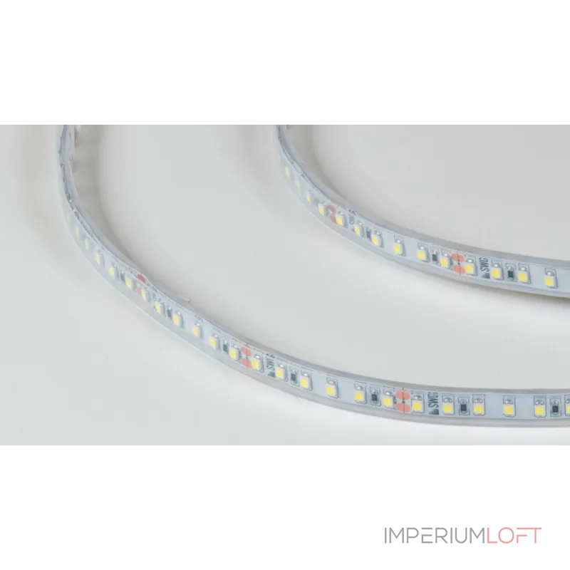 Светодиодная лента 3528, 120 LED/м, 9,6 Вт/м, 24В , IP66, Цвет: Холодный белый, SWG3120-24-9.6-W-66-M