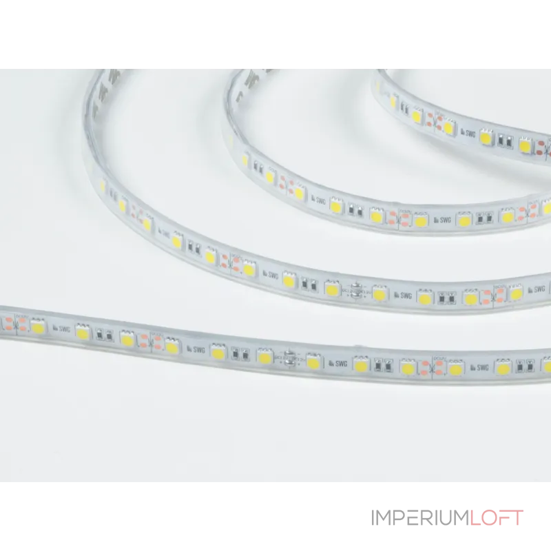 Светодиодная лента 5050, 60 LED/м, 14,4 Вт/м, 12В , IP66, Цвет: Холодный белый, SWG560-12-14.4-W-66-M Светодиодная лента 5050, 60 LED/м, 14,4 Вт/м, 12В , IP66, Цвет: Холодный белый, SWG560-12-14.4-W-66-M