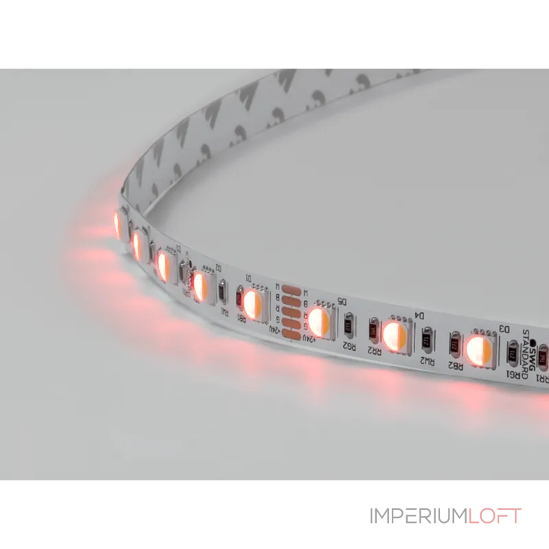 Светодиодная лента 5050, 60 LED/м, 19,2 Вт/м, 24В , IP20, Цвет: RGB, Тёплый белый, SWG560-24-19.2-RGBWW-M Светодиодная лента 5050, 60 LED/м, 19,2 Вт/м, 24В , IP20, Цвет: RGB, Тёплый белый, SWG560-24-19.2-RGBWW-M
