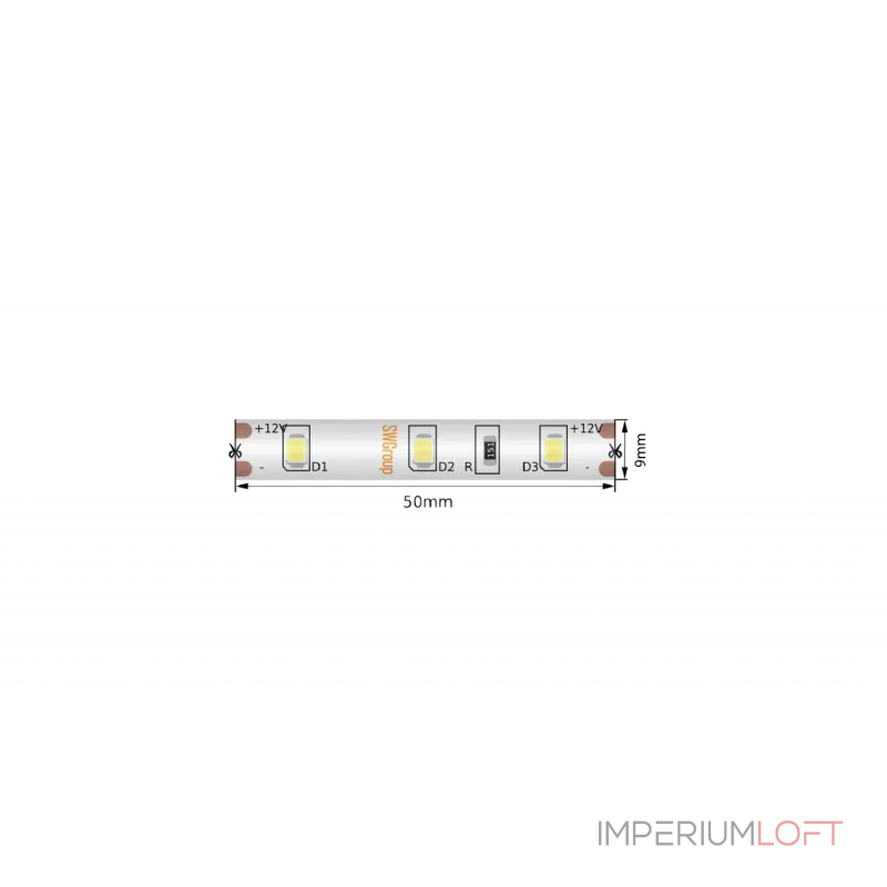 Светодиодная лента 2835, 60 LED/м, 4,8 Вт/м, 12В , IP66, Цвет: Тёплый белый, SWG260-12-4.8-WW-66-M Светодиодная лента 2835, 60 LED/м, 4,8 Вт/м, 12В , IP66, Цвет: Тёплый белый, SWG260-12-4.8-WW-66-M