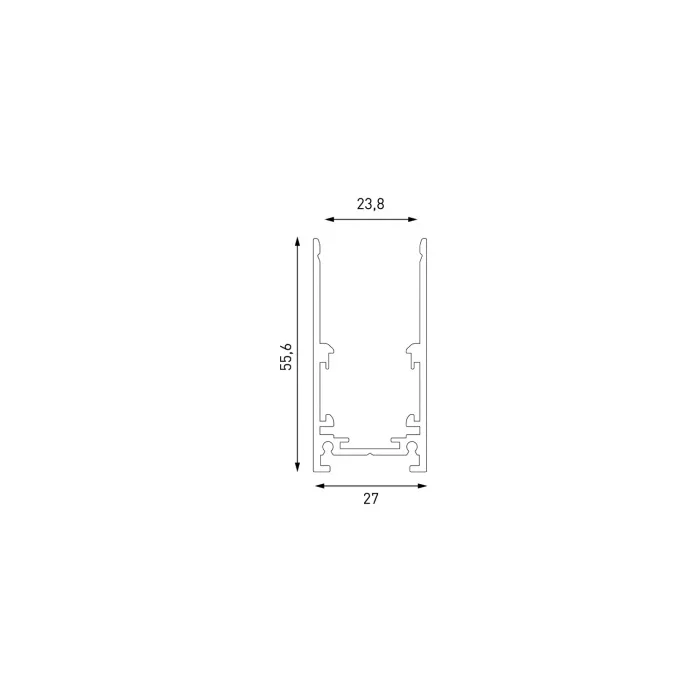 Шинопровод накладной глубокий, серия SY-LINK, Белый, IP20, SY-LINK-20S1-2.5-WH от NovaLamp