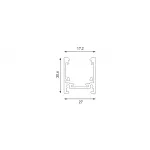 Шинопровод накладной низкопрофильный, серия SY-LINK, Черный, 2.5м, IP20, SY-LINK-20S1S-2.5-BL от NovaLamp