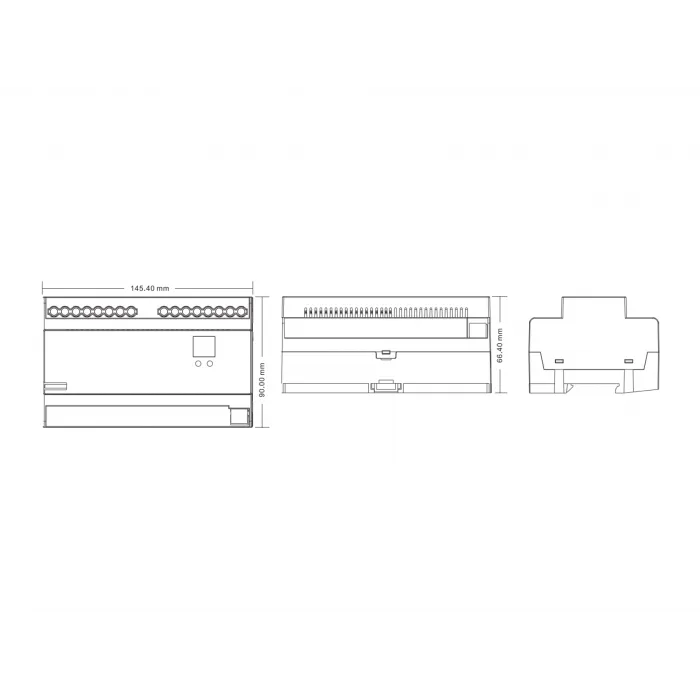Декодер DALI фазовый четырехканальный диммер 220В,, DALI-DT6-AC-DIM4-DIN от ImperiumLoft