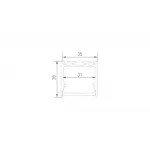 Подвесной/накладной алюминиевый профиль Design LED LS.3535-B-R, LS.3535-B-R от NovaLamp