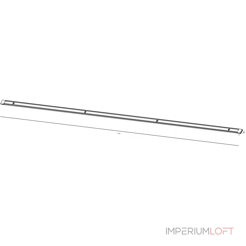 Шинопровод системы SLIM белый TR-SLIM-WH-2M