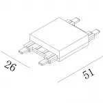 Коннектор для системы SLIM, CN-SLIM-WH-I от ImperiumLoft Коннектор для системы SLIM, CN-SLIM-WH-I от ImperiumLoft