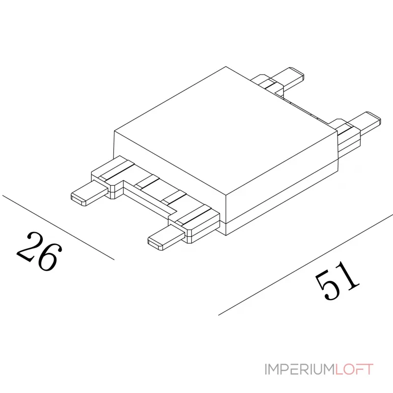 Коннектор для системы SLIM, CN-SLIM-WH-I от ImperiumLoft Коннектор для системы SLIM, CN-SLIM-WH-I от ImperiumLoft