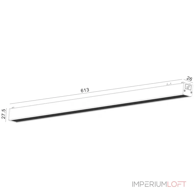 Светильник трековый SLIM, 48В 24W черный 2700-6000К, DL-SLIM-DFBL-24-CCT Светильник трековый SLIM, 48В 24W черный 2700-6000К, DL-SLIM-DFBL-24-CCT