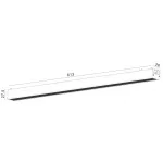 Светильник трековый SLIM, 48В 24W белый 2700-6000К, DL-SLIM-DFWH-24-CCT