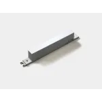 Блок питания накладной на трек, системы SLIM белый DRV-SLIM-150-WH, 48В, 150W, DRV-SLIM-150-WH