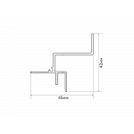 Профиль алюминиевый SWG , FGC-20-WH-2